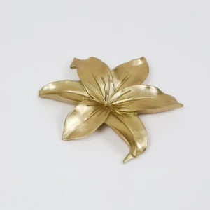 Inspire Me! Home Decor Gold Flower Wall Art