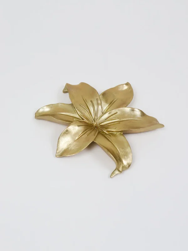 Inspire Me! Home Decor Gold Flower Wall Art