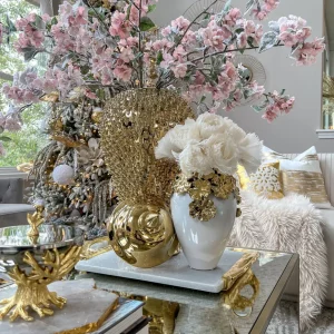 Inspire Me! Home Decor Gold Studded Ginger Jar (3 Sizes)