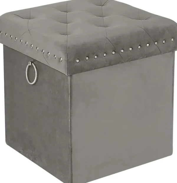 Inspire Me! Home Decor Gold Anastasia Storage Ottoman (4 Colors)