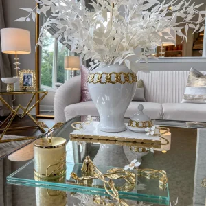 Inspire Me! Home Decor Gold Leaf Candle Bundle