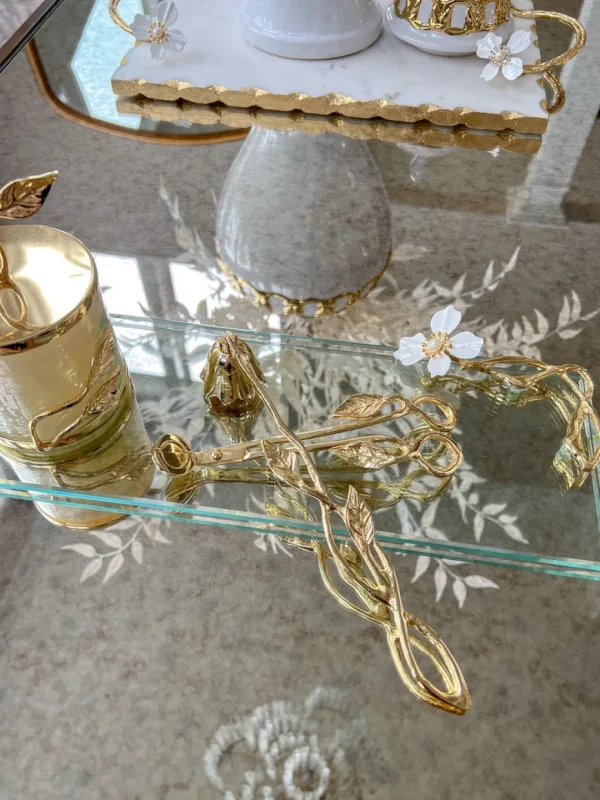 Inspire Me! Home Decor Gold Leaf Candle Bundle