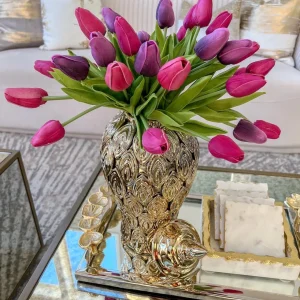Inspire Me! Home Decor Gold Petal Textured Ginger Jars (3 Sizes)