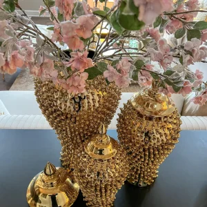 Inspire Me! Home Decor Gold Studded Ginger Jar (3 Sizes)