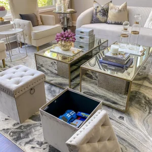 Inspire Me! Home Decor Gold Anastasia Storage Ottoman (4 Colors)