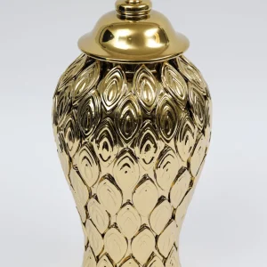 Inspire Me! Home Decor Gold Petal Textured Ginger Jars (3 Sizes)