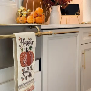 Inspire Me! Home Decor “Happy Fall Ya’ll” Pumpkin Kitchen Towel