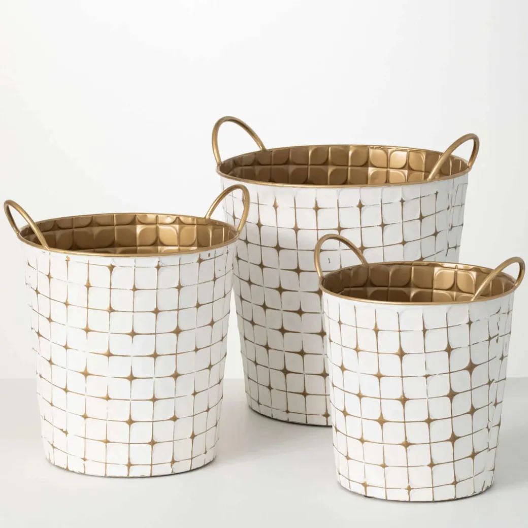 inspire_me_home_decor_ind_1.webp Inspire Me! Home Decor Indoor/Outdoor Gold And White Etched Planters (3 Sizes)