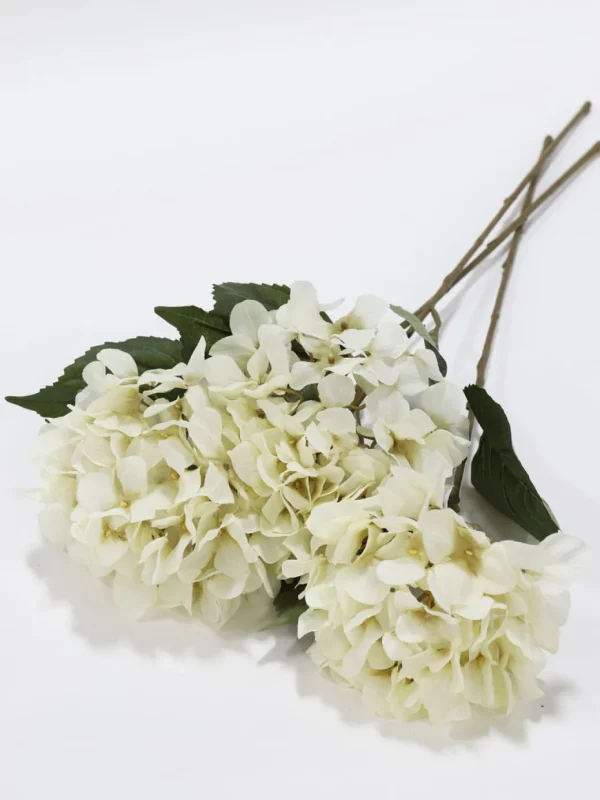 Inspire Me! Home Decor Ivory Hydrangea Stem (29″L)