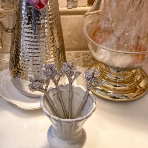 Inspire Me! Home Decor Jeweled Flower Tea Spoon (2 Colors)
