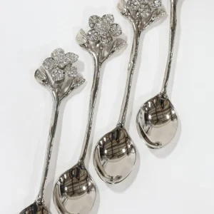 Inspire Me! Home Decor Jeweled Flower Tea Spoon (2 Colors)