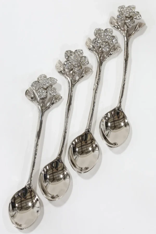 Inspire Me! Home Decor Jeweled Flower Tea Spoon (2 Colors)