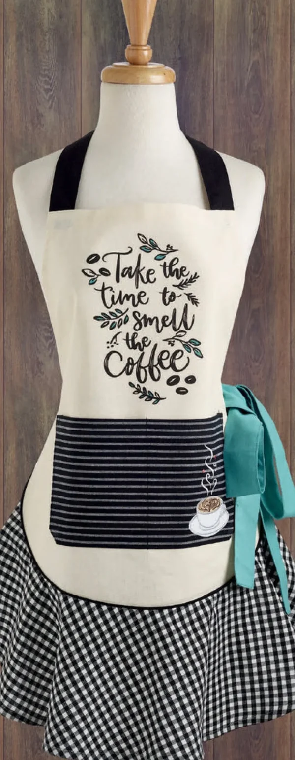 Inspire Me! Home Decor KITCHEN Coffee Time Apron