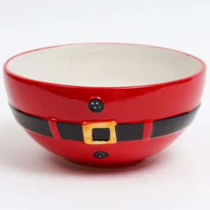 Inspire Me! Home Decor KITCHEN Santa Belt Serving Bowl