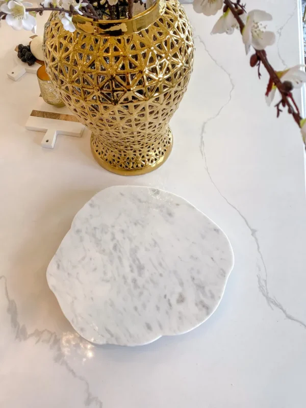 Inspire Me! Home Decor KITCHEN Organic Shape Marble Lazy Susan