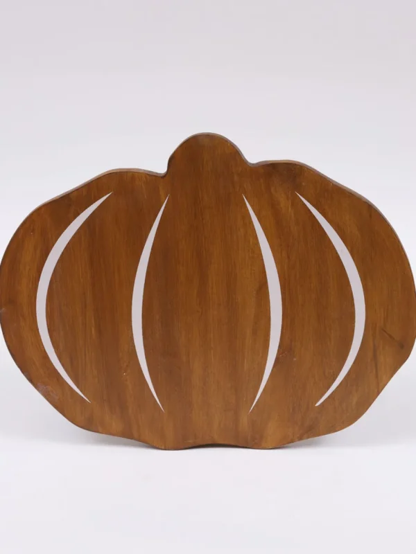 Inspire Me! Home Decor KITCHEN Wood Pumpkin Board With White Details