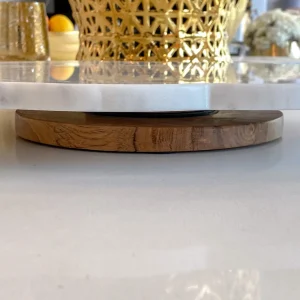 Inspire Me! Home Decor KITCHEN Organic Shape Marble Lazy Susan