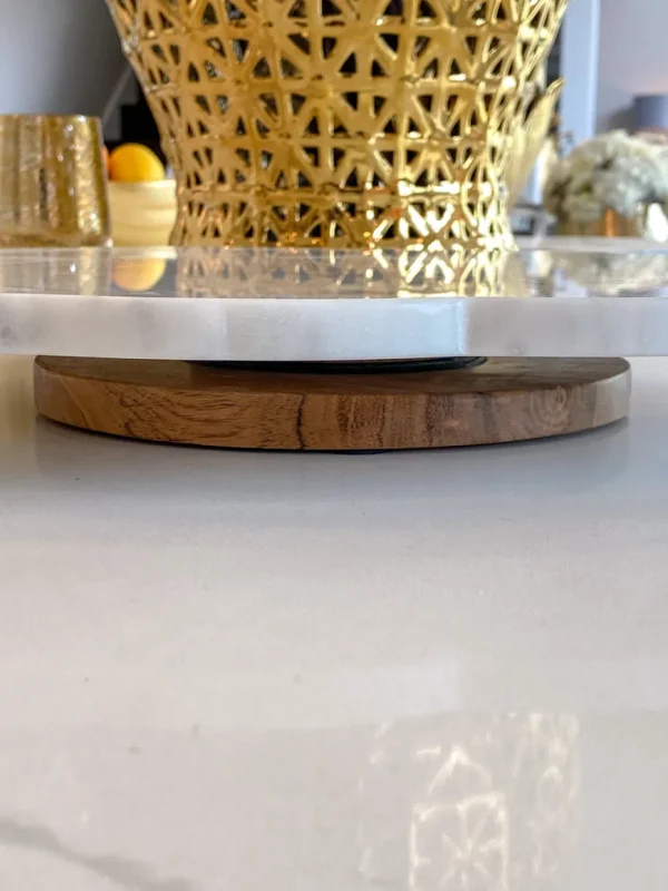 Inspire Me! Home Decor KITCHEN Organic Shape Marble Lazy Susan
