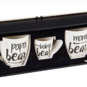 Inspire Me! Home Decor KITCHEN Family Bear Mug Set