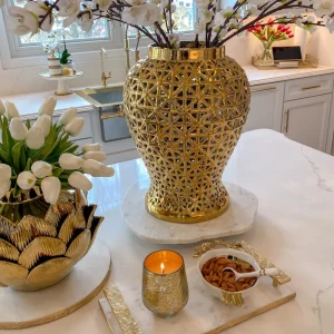 Inspire Me! Home Decor KITCHEN Organic Shape Marble Lazy Susan