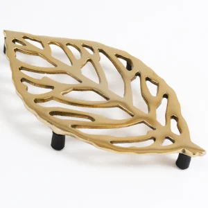 Inspire Me! Home Decor Leaf Trivet Gold