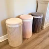 Inspire Me! Home Decor Lydia Pleated Hamper (3 Colors)