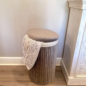 Inspire Me! Home Decor Lydia Pleated Hamper (3 Colors)