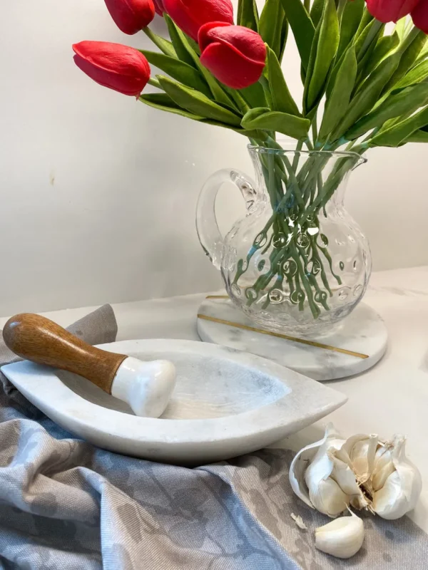 Inspire Me! Home Decor Marble Mortar And Pestle With Wooden Handle (3 Styles) KITCHEN