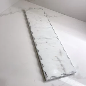 Inspire Me! Home Decor Marble Metallic Edged Rectangle Tray (2 Colors)