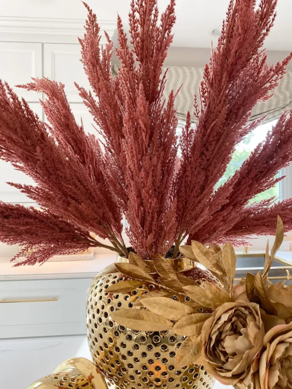 Inspire Me! Home Decor Mauve Feathered Pampa Grass Stem
