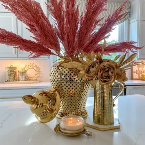 Inspire Me! Home Decor Mauve Feathered Pampa Grass Stem