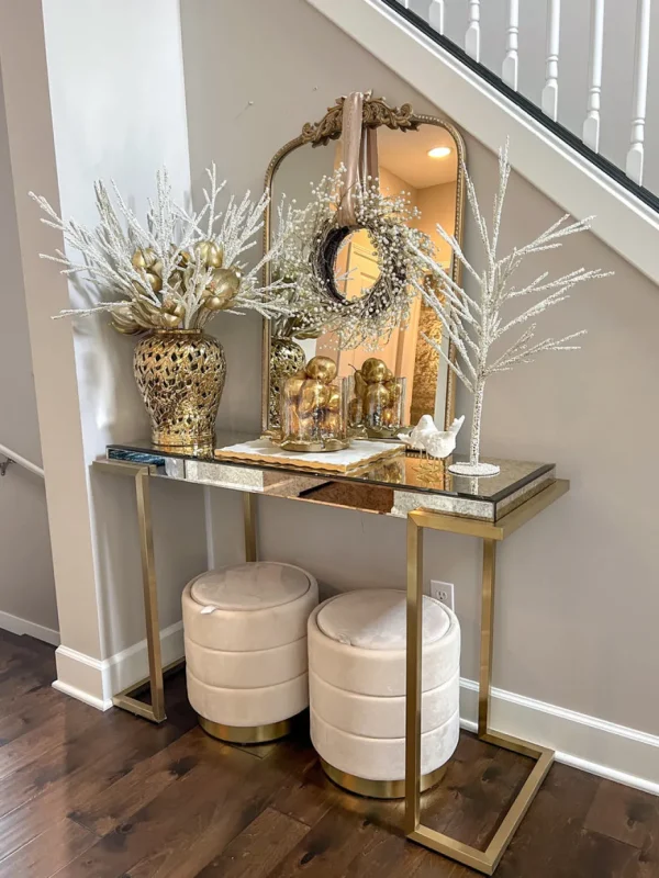 Inspire Me! Home Decor Metallic Pearl Wreath