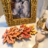 Inspire Me! Home Decor Multicolored Wood Leaf Coasters (Set Of 4)