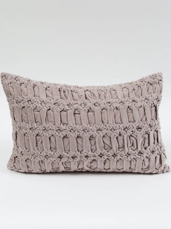 Inspire Me! Home Decor Muted Pink Velvet Down Filled Pillow Pillows