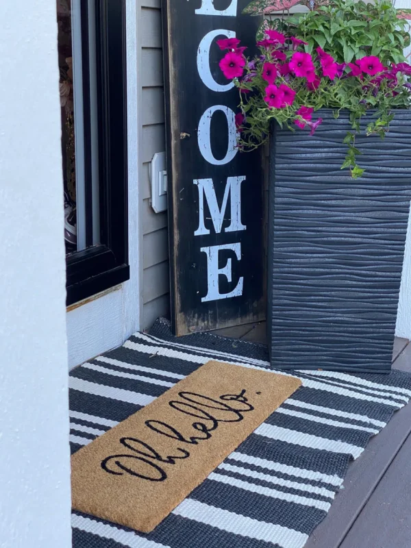 Inspire Me! Home Decor Oh Hello – Welcome Mat