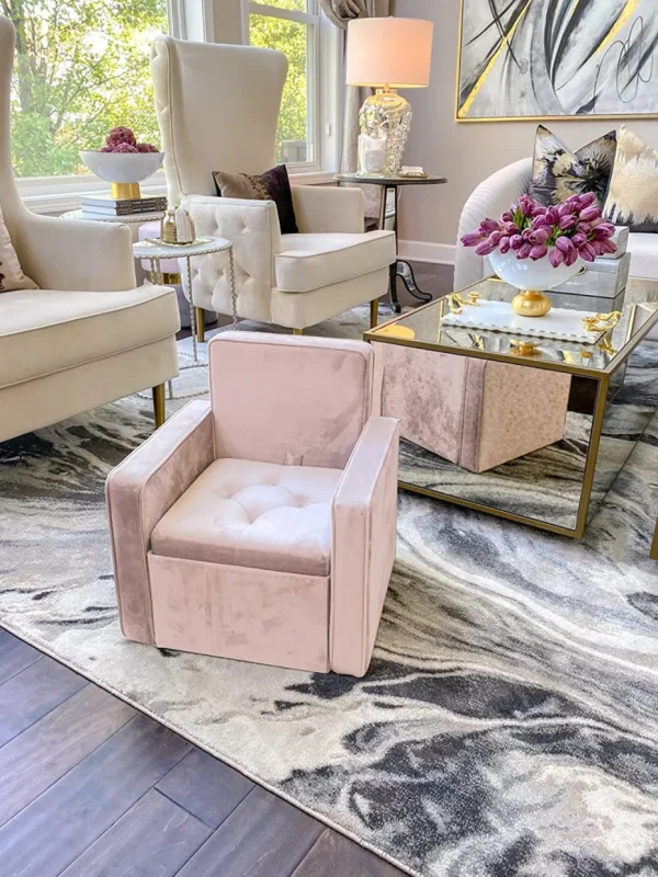 Inspire Me! Home Decor OTTOMANS Jolie Children’s Storage Chair (2 Colors)