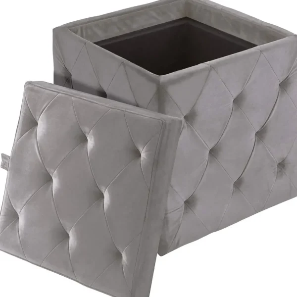 Inspire Me! Home Decor OTTOMANS Genevieve Storage Ottoman (3 Colors)