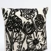 Inspire Me! Home Decor PILLOWS, RUGS, & THROWS Black And Cream Floral Print Pillow