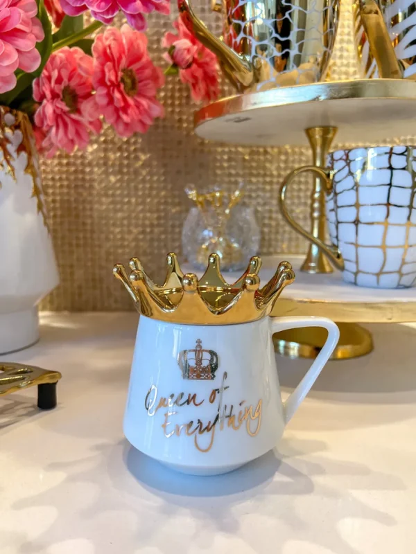 Inspire Me! Home Decor Queen Of Everything Mug Gold