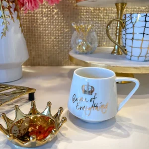 Inspire Me! Home Decor Queen Of Everything Mug Gold