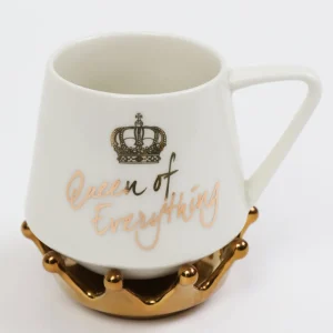 Inspire Me! Home Decor Queen Of Everything Mug Gold