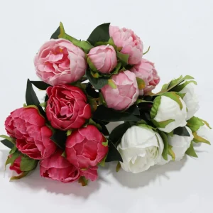 Inspire Me! Home Decor Real Touch Peony Bundle (3 Colors)
