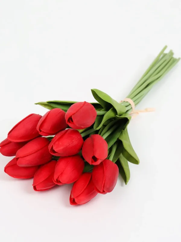 Inspire Me! Home Decor Real Touch Tulip Bouquet (8 Colors)