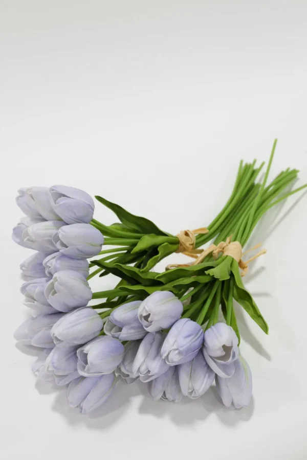 Inspire Me! Home Decor Real Touch Purple Tulip Bundle (3 Shades)