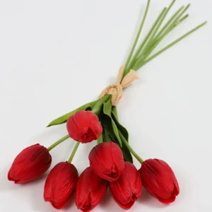 Inspire Me! Home Decor Red Tulip Bundle Floral Stems