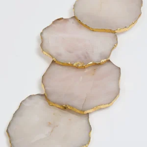 Inspire Me! Home Decor Rose Quartz Coasters (2 Colors)