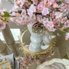 Inspire Me! Home Decor Round Decorative Mirror Tray With Gold Details