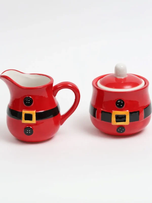 Inspire Me! Home Decor Santa Belt Sugar & Cream Set