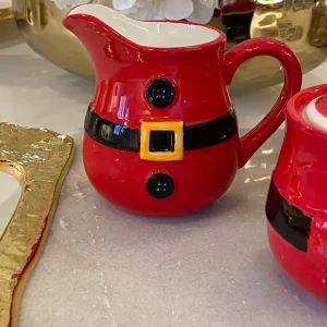 Inspire Me! Home Decor Santa Belt Sugar & Cream Set