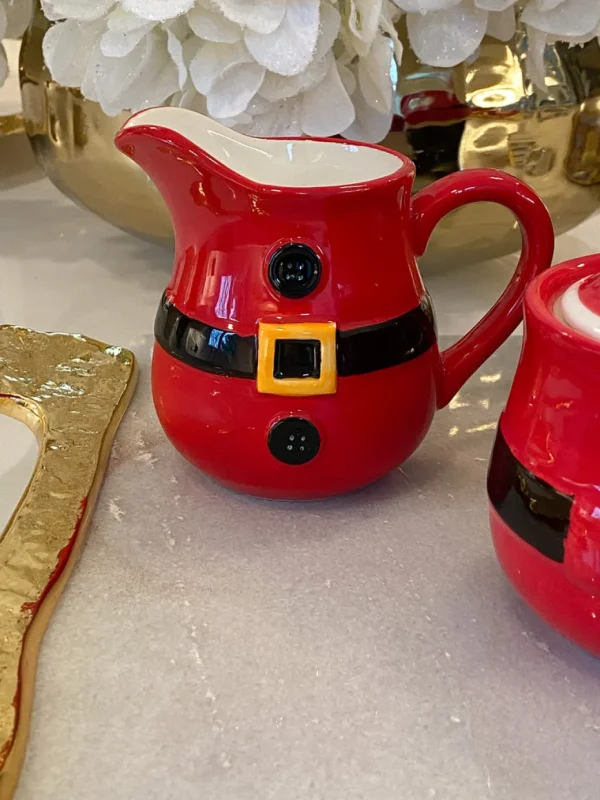 Inspire Me! Home Decor Santa Belt Sugar & Cream Set